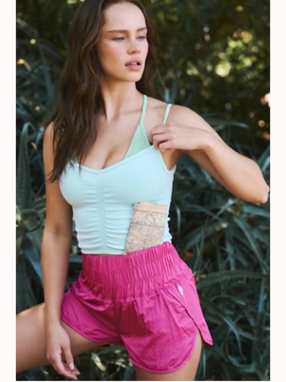 FP Movement NWOT Mint Ribbed Double Layer Tank
